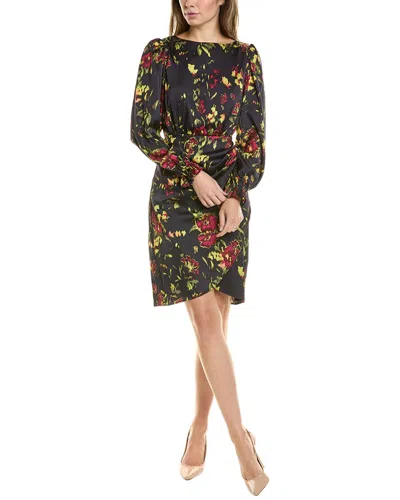 Nicole Miller Ruched Mini Dress In Blue