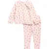 Nicole Miller Ruffle Sweatshirt & Pants Set In Pink
