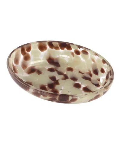Nicole Miller Safari 4" Decorative Soap Dish In Brown