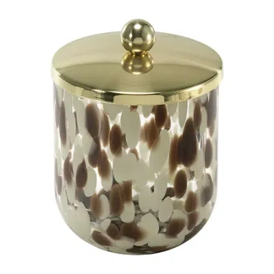 Nicole Miller Safari Bathroom Canister In Brown