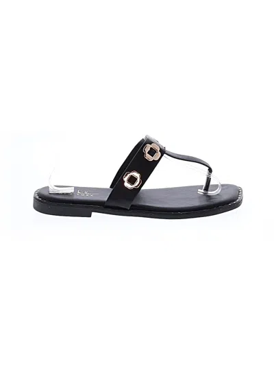 Pre-owned Nicole Miller Sandals In Black