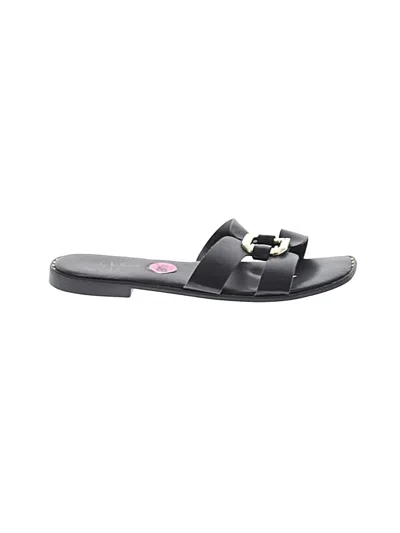 Pre-owned Nicole Miller Sandals In Black