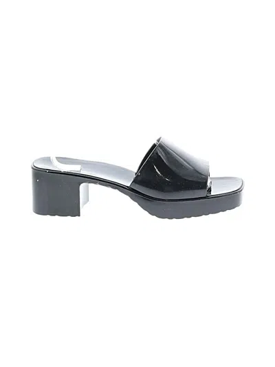 Pre-owned Nicole Miller Sandals In Black
