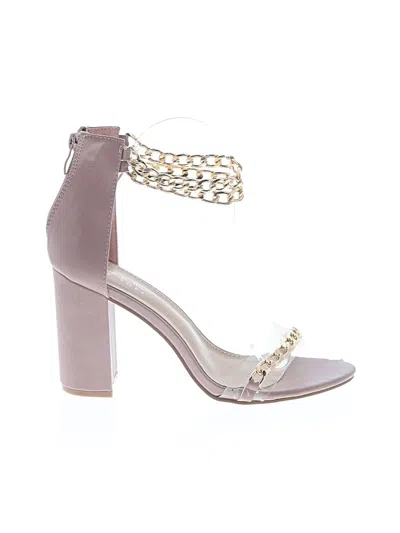 Pre-owned Nicole Miller Sandals In Gold