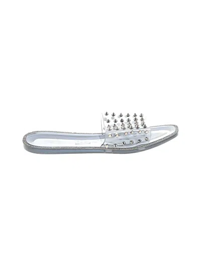 Pre-owned Nicole Miller Sandals In Gray