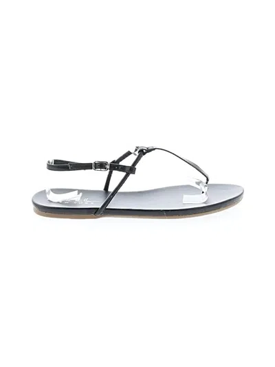 Pre-owned Nicole Miller Sandals In Silver