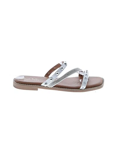 Pre-owned Nicole Miller Sandals In White