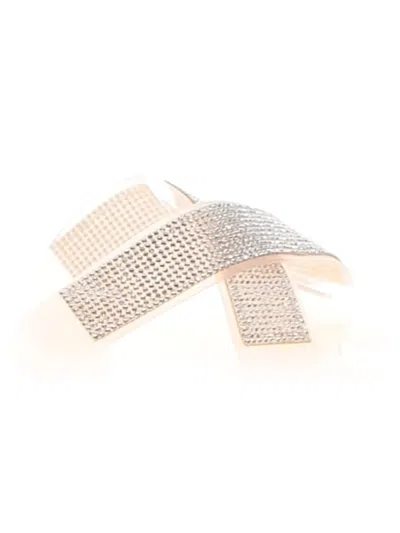Pre-owned Nicole Miller Sandals In White