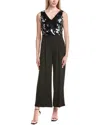 Nicole Miller Sequin Bodice Jumpsuit In Green