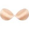 Nicole Miller Shiny Micro Backless Adhesive Push-up Bra In Brulee