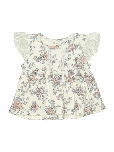 Pre-owned Nicole Miller Babies' Short Sleeve Blouse In White
