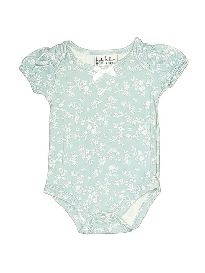 Pre-owned Nicole Miller Babies' Short Sleeve Onesie In Blue