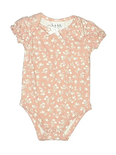 Pre-owned Nicole Miller Babies' Short Sleeve Onesie In Brown