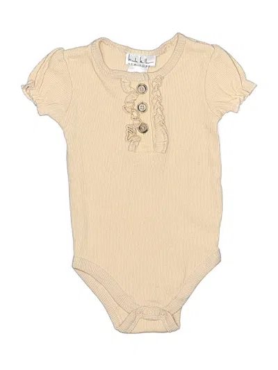 Pre-owned Nicole Miller Babies' Short Sleeve Onesie In Brown