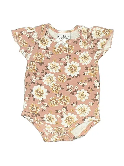 Pre-owned Nicole Miller Babies' Short Sleeve Onesie In Gold