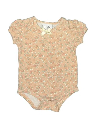 Pre-owned Nicole Miller Babies' Short Sleeve Onesie In Gold