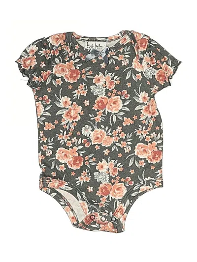 Pre-owned Nicole Miller Babies' Short Sleeve Onesie In Gray