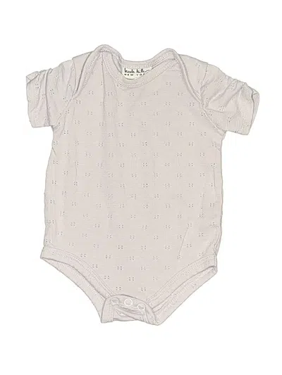 Pre-owned Nicole Miller Babies' Short Sleeve Onesie In Gray
