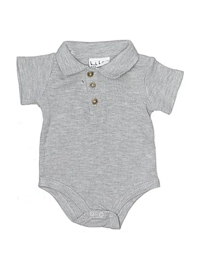 Pre-owned Nicole Miller Babies' Short Sleeve Onesie In Gray