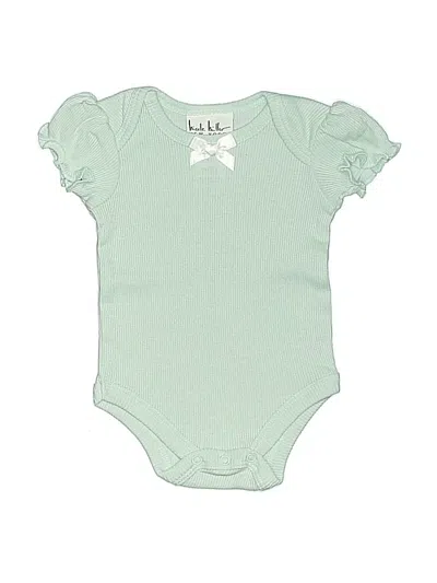 Pre-owned Nicole Miller Babies' Short Sleeve Onesie In Green