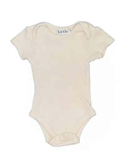 Pre-owned Nicole Miller Babies' Short Sleeve Onesie In Ivory