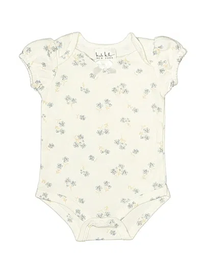 Pre-owned Nicole Miller Babies' Short Sleeve Onesie In Ivory