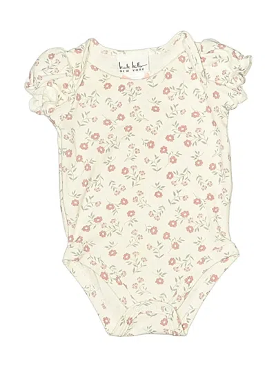 Pre-owned Nicole Miller Babies' Short Sleeve Onesie In Ivory