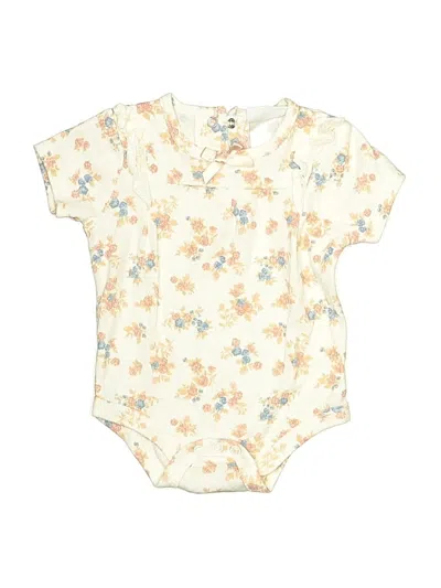 Pre-owned Nicole Miller Babies' Short Sleeve Onesie In Ivory