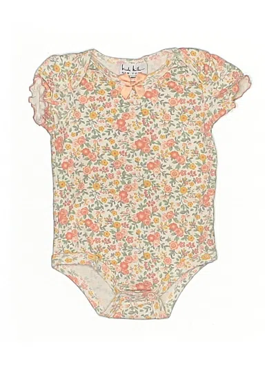 Pre-owned Nicole Miller Babies' Short Sleeve Onesie In Ivory
