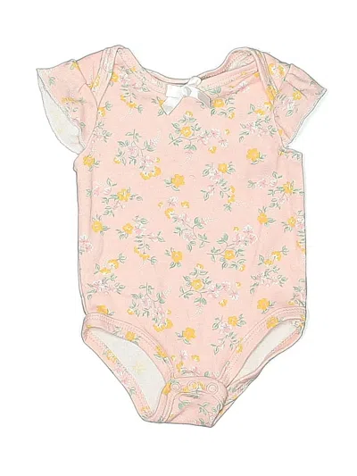 Pre-owned Nicole Miller Babies' Short Sleeve Onesie In Pink