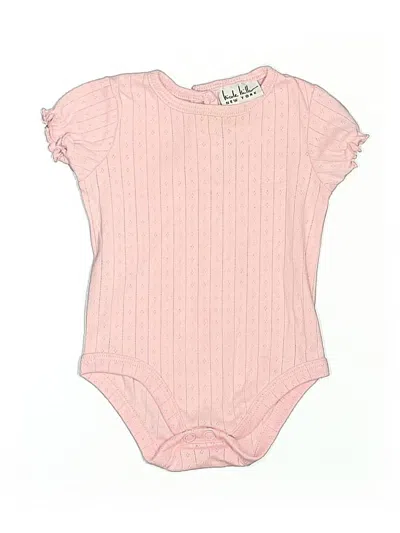 Pre-owned Nicole Miller Babies' Short Sleeve Onesie In Pink