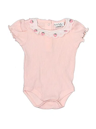 Pre-owned Nicole Miller Babies' Short Sleeve Onesie In Pink