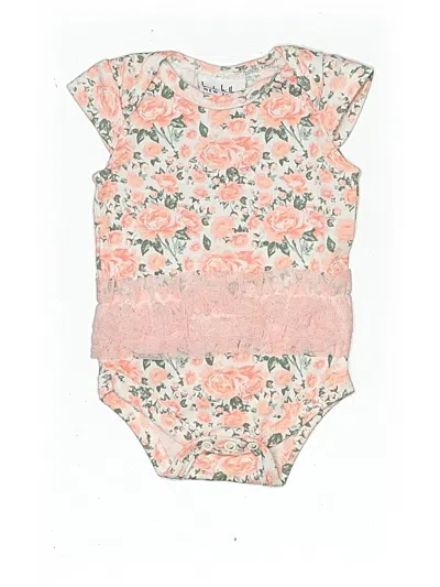 Pre-owned Nicole Miller Babies' Short Sleeve Onesie In Pink