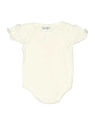 Pre-owned Nicole Miller Babies' Short Sleeve Onesie In White