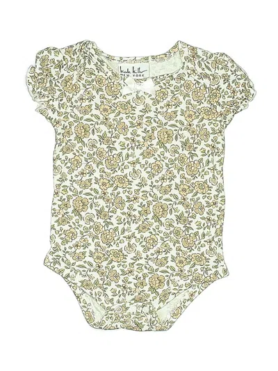 Pre-owned Nicole Miller Babies' Short Sleeve Onesie In White