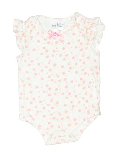 Pre-owned Nicole Miller Babies' Short Sleeve Onesie In White