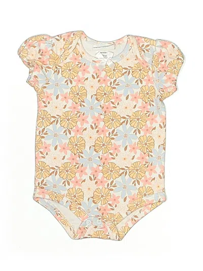 Pre-owned Nicole Miller Babies' Short Sleeve Onesie In White