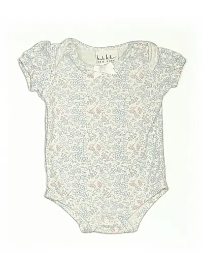 Pre-owned Nicole Miller Babies' Short Sleeve Onesie In White