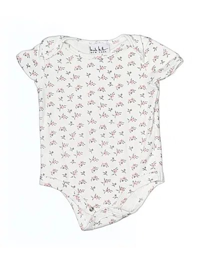 Pre-owned Nicole Miller Babies' Short Sleeve Onesie In White