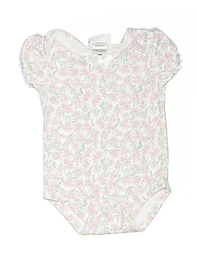 Pre-owned Nicole Miller Babies' Short Sleeve Onesie In White