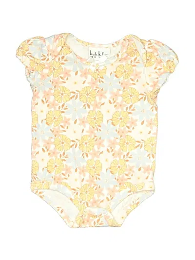 Pre-owned Nicole Miller Babies' Short Sleeve Onesie In Yellow