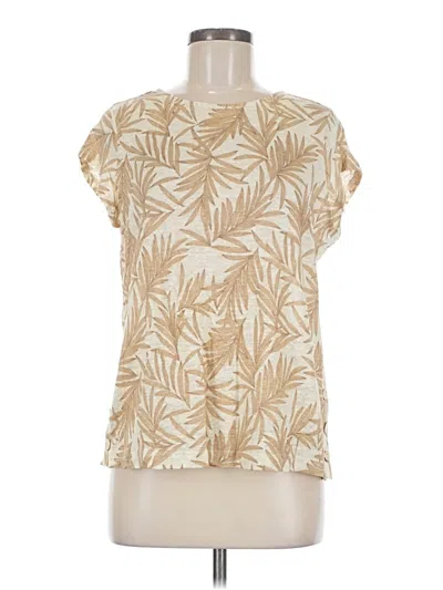 Nicole Miller Short Sleeve T-shirt In Gold