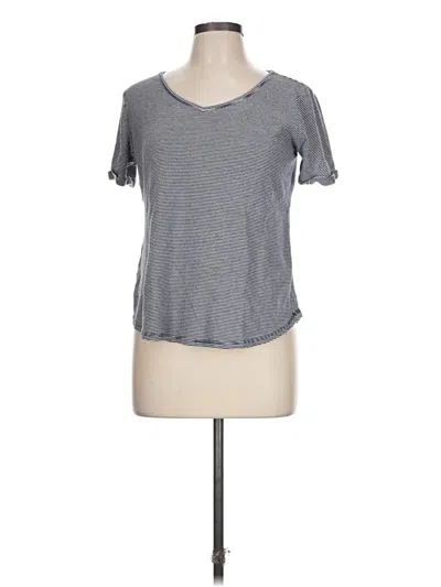 Pre-owned Nicole Miller Short Sleeve T-shirt In Gray