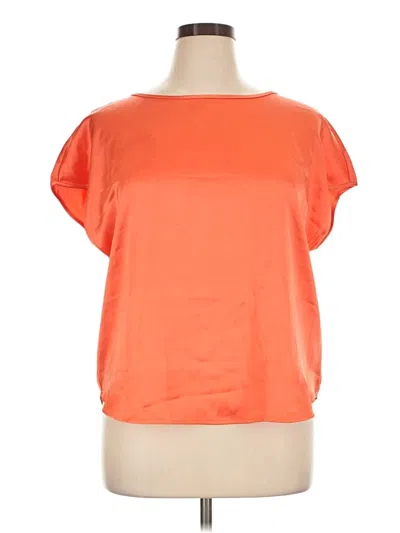 Pre-owned Nicole Miller Short Sleeve T-shirt In Orange
