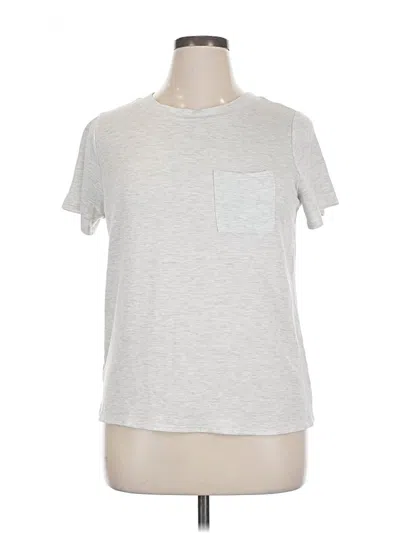 Pre-owned Nicole Miller Short Sleeve T-shirt In Silver