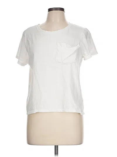 Pre-owned Nicole Miller Short Sleeve T-shirt In White