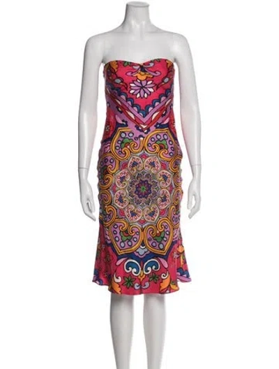 Pre-owned Nicole Miller Silk Mini Dress In Multi