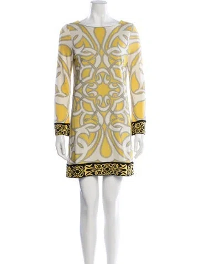 Pre-owned Nicole Miller Silk Mini Dress In Multi