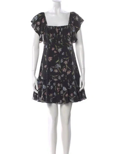Pre-owned Nicole Miller Silk Mini Dress W/ Tags In Multi