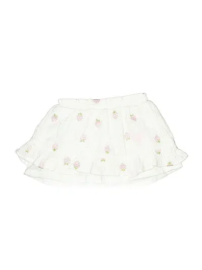 Pre-owned Nicole Miller Kids' Skirt In White